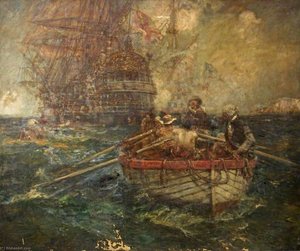 A Fight with Pirates on the High Seas