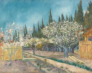 Obstgarten Mit Zypressen — Vincent Willem Van Gogh, Post-impressionismus