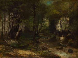 Der Bach (le Ruisseau Du Puits-noir_ Vallée De La — Gustave Courbet, Realismus