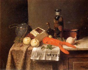 Still Life With 'le Figaro' — William Michael Harnett