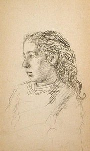 Girl's Head — John Ottis Adams