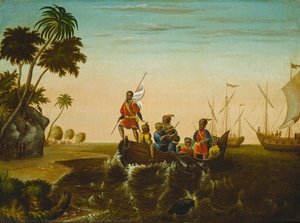 The Landing Of Columbus — Edward Hicks