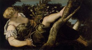 Allegorical Figure Of Spring — Jacopo Robusti
