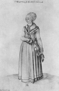 Nürnberger Frau Im Hauskleid — Albrecht Dürer