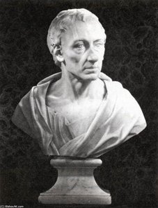 Bust Of Alexander Pope — Louis-françois Roubiliac, Neoclassical Sculpture