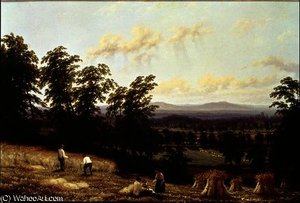 Haystacks Near A River, Near Harford — George Turner