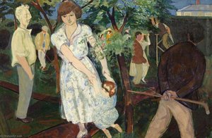 Summer Evening, Durdham Downs — Gilbert Spenser