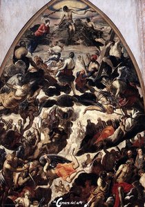 Das Letzte Gericht (detail) — Tintoretto (jacopo Comin), Baroque Drama