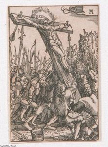 The Raising Of The Cross — Nicolaes De Bruyn