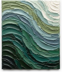 Ethereal Topographies In Sage: A Monumental Study Of Sculptural Light And Shadow — David Moreau
