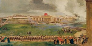 The field fair on the outer Burgplatz on April 13, 1826