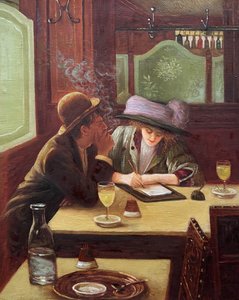 The Letter (la Lettre) - Jean Béraud — Jean Georges Béraud, Impressionism