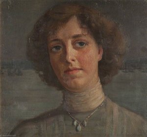 Young Woman And Seascape — Patti Mayor