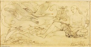 Nude With Birds And Fishes — Paul Manship