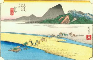 24th Station, Kanaya — Ando Hiroshige