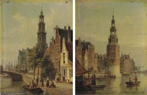 The Montelbaanstoren, Amsterdam — Cornelis Christiaan Dommelshuizen