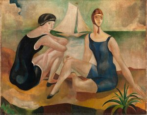 As banhistas (Pintura decorativa – Café «A Brasileira» do Chiado)