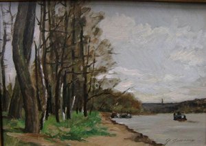Bord de la Seine à Vernon
