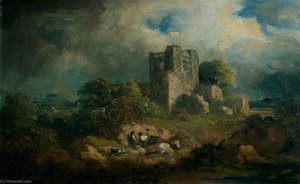Broughton Castle, Lancashire — George Howland Beaumont, Romanticism