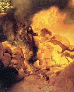 Sinbad Plots Against The Giant — Maxfield Parrish