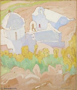 View Of Mesohora, Aegina — Spyros Papaloukas