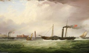 The Paddle Steamer 'ariel' — Samuel Walters