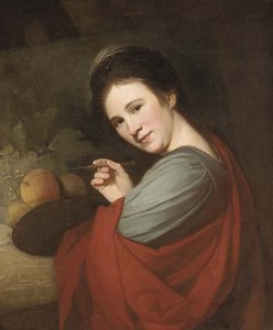 Portrait Of Mary Moser — George Romney