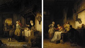 A dutch homestead, and the poulterer