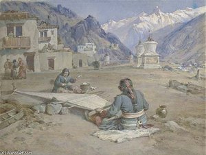 A Tibetan Weaver — William Simpson