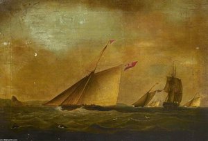 Yacht Race Off Exmouth — Thomas Luny