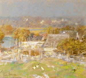 Chicken Yard Back Of The Holley House — Frederick Childe Hassam