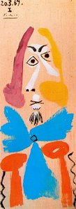 Bust Of A Man 2 — Pablo Picasso, Cubist Portrait