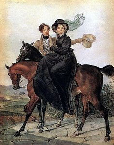 Portrait Of K. A. And M. Ya. Narishkin — Karl Pavlovich Bryullov