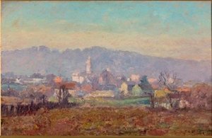 The Tower In The Village — Theodore Clement Steele