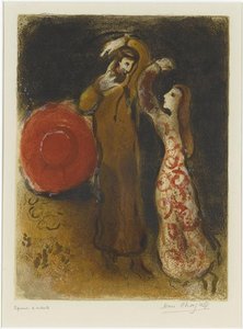 Meeting Of Ruth And Boaz — Марк Шагал, Expressionism
