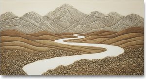 Ephemeral Currents Across Undulating Earths: A Study In Ochre Serenity — Laurent Fontaine