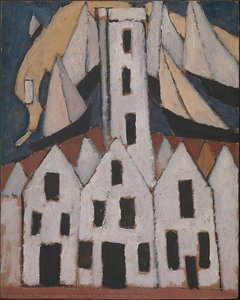 Movement No. 5, Provincetown Houses — Marsden Hartley