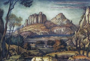 Romantic Landscape (crimean Landscape) — Konstantin Fyodorovich Bogaevsky