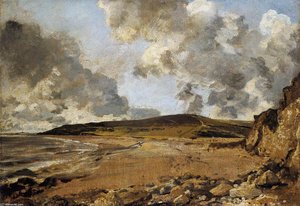 Bahía De Weymouth, Con Jordan Hill — John Constable, Romantic Landscape Painting