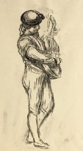 Jeune Musicien À La Guitare — Pierre-auguste Renoir, Impressionistic Portrait