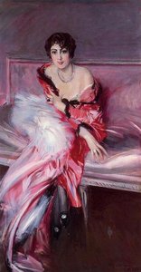 Portrait Of Madame Julliard In Red — Giovanni Boldini