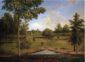 Landscape Looking Towards Sellers Hall From Mill Bank — Charles Willson Peale, Contemporary Realism