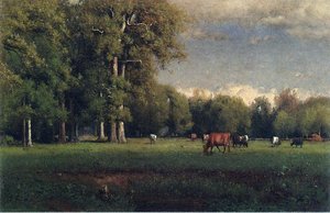 Landscape With Cattle — George Innes