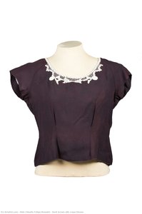 Dark Brown Silk Crepe Blouse — Aldo Cláudio Felipe Bonadei