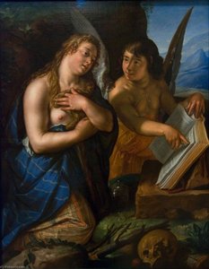 Magdalene And Angel — Hendrik Goltzius