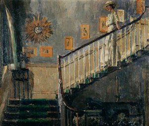 Ethel Sands Descending The Staircase At Newington — Walter Richard Sickert