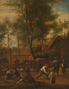 The Bowlers, Jan Havicksz. Steen (copy After), 1658 - 1700 — Jan Havickszoon Steen