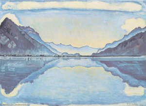 Thun With Symmetric Mirroring — Ferdinand Hodler