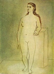 Standing Female Nude — Pablo Picasso, Cubism