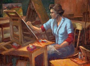 Self Portrait — Agnes Beverley Burton